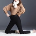 thumbnail image 6 of Rciityk Fleece Lined Tights - Winter Fleece Lined Leggings High Waisted Thermal Warm Yoga Pants Casual Thick Opaque Tights for Women, 6 of 8