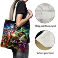 thumbnail image 3 of Marvel Trailers Bolso de tela con estampado de lienzo para mujer, bolsa de compras reutilizable y estética, con cremallera interior, regalo para mujer,40*40cm., 3 of 6
