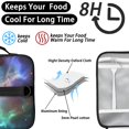 thumbnail image 4 of Colorful Starry Sky and Universe Insulated Lunch Bag with Shoulder Strap and Bottle Holder,Bento School Lunch Bag Box,11x9.5x3.5 Inches, 4 of 5