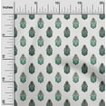 thumbnail image 1 of oneOone Cotton Jersey White Fabric Floral & Paisley Block Sewing Fabric By The Yard Printed Diy Clothing Sewing Supplies 58 Inch Wide, 1 of 4