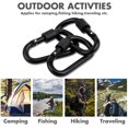 thumbnail image 3 of xianlin-Cridoz Locking Carabiner D Ring Clips with Flat Key Ring, 3 of 4
