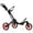 Red, variant on Gymax 3 Wheels Foldable Golf Push Pull Cart Trolley w/ Adjustable Handle Brake Green