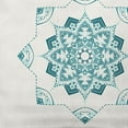 thumbnail image 2 of Simply Daisy Teal Colored Snowflake Star Winter Soft Spun Polyester Decorative Throw Pillow, 14" x 20", 2 of 3