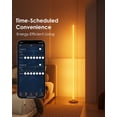 thumbnail image 4 of Lampe sur Pied d'Angle, Lot de 2, Compatible avec Alexa et Google Home, Lampe d'Angle DEL RVB Intelligente avec Synchronisation Musicale, Couleurs 16 m, Scène 68+, Contrôle via Application et Télécommande, 4 of 9