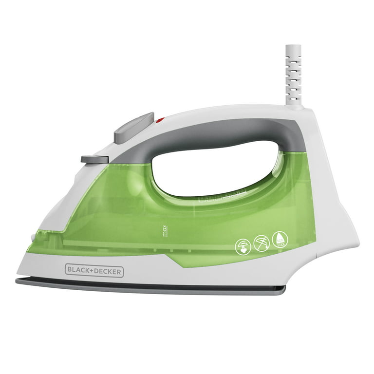  Black & Decker LIME GREEN Easy Steam Iron Compact - Model D340:  Home & Kitchen