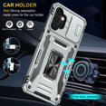 thumbnail image 4 of Decase For Samsung Galaxy A14 6.6 inch Case with Slide Camera Lens Protector Shockproof Magnetic Heavy Duty Case Cover,Gray, 4 of 7