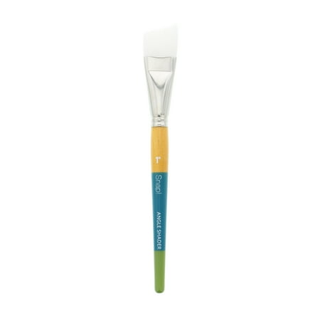 UPC: 0757063985194 | Princeton Brush Snap Short Handle White Nylon Taklon Brush  Angle Shader  1