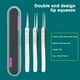 thumbnail image 1 of Fiudx Eliminador de Puntos Negros, Pinza Recta de Precisión, Pinza Curva para La Zona Nasal, Pinzas de Acero Inoxidable, Limpieza Facial, Diseño Ideal para Viajes, Apto para Todo Tipo de Piel, Incluy, 1 of 7