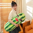 thumbnail image 4 of IPEWLEX Cute Watermelon Toy Pillow - Soft Plush Decorative Cushion for Home, TV, and Relaxation, Unique Watermelon Design, 4 of 6