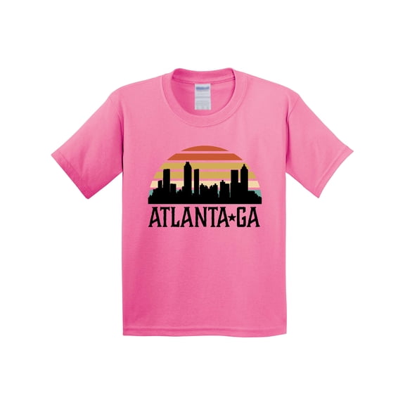 Inktastic Atlanta Georgia Skyline Vintage Youth T-Shirt
