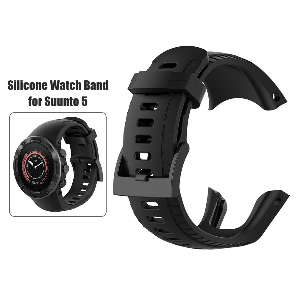Peggybuy Silicone Replacement Watchband For Suunto 5 Watch Band Wrist Strap Other