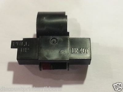 Compatible IR-40T Sharp EL-1750V Sharp EL-1801V Calculator Ink Roller 2 Pack Black and Red 