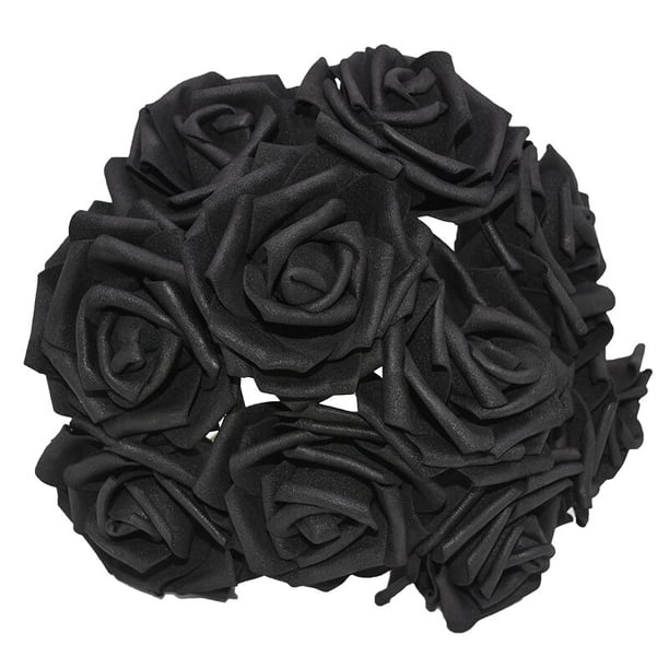 10/20/30 cabezas 8CM nuevas flores artificiales de espuma PE rosas ramo de novia flores para el hogar decoraciones de boda Scrapbooking DIY flor Tan Jianjun unisex