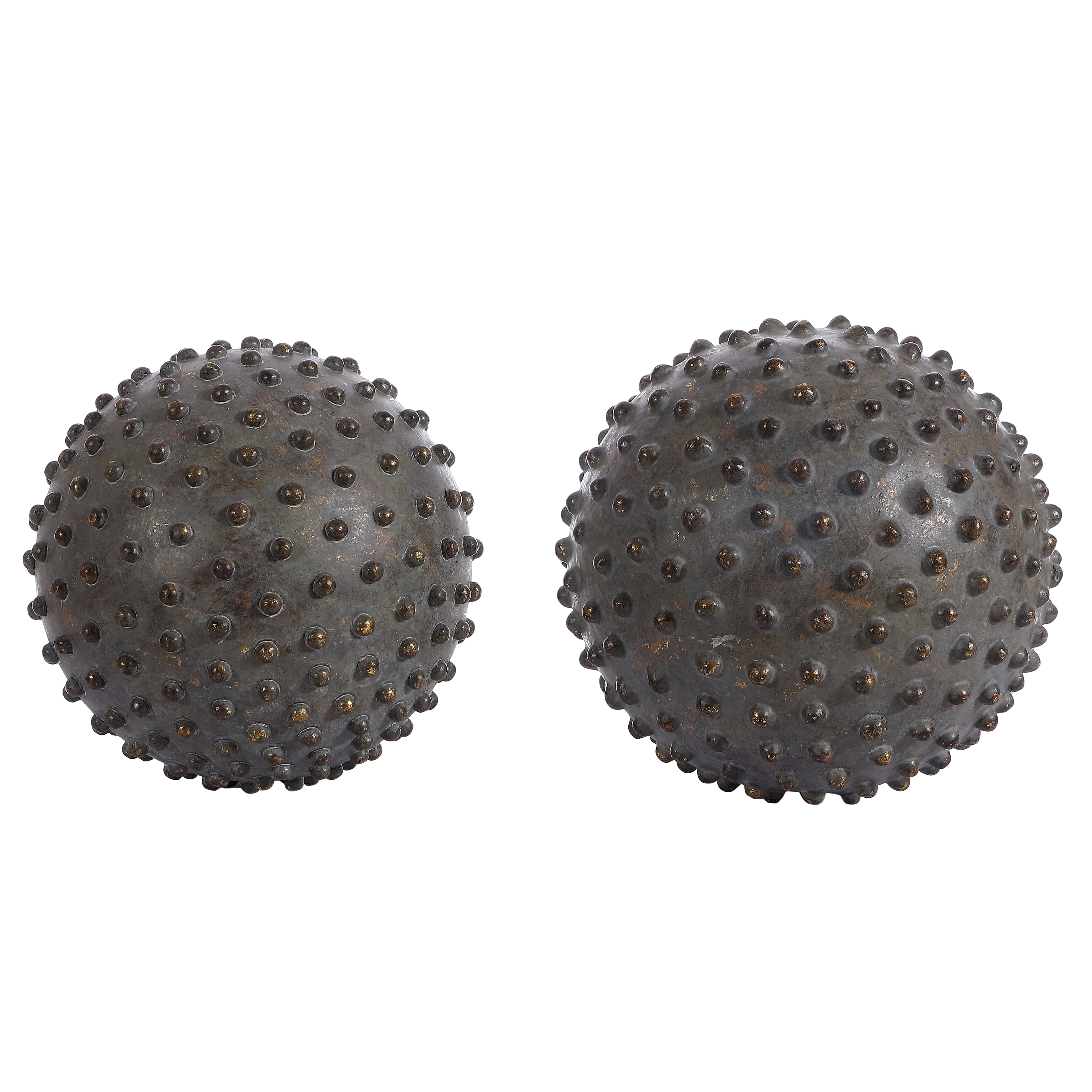 Safavieh Roni Brown 5"/6" Polyresin Decorative Balls (2 Count)