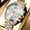 A Gold，White, variant on Chronograph Watches for Men Business Dress Analog Quartz Gold Plated Stainless Steel Moon Phase Waterproof Luminous Date Luxury Mens Wrist Watches Reloj Para Hombre