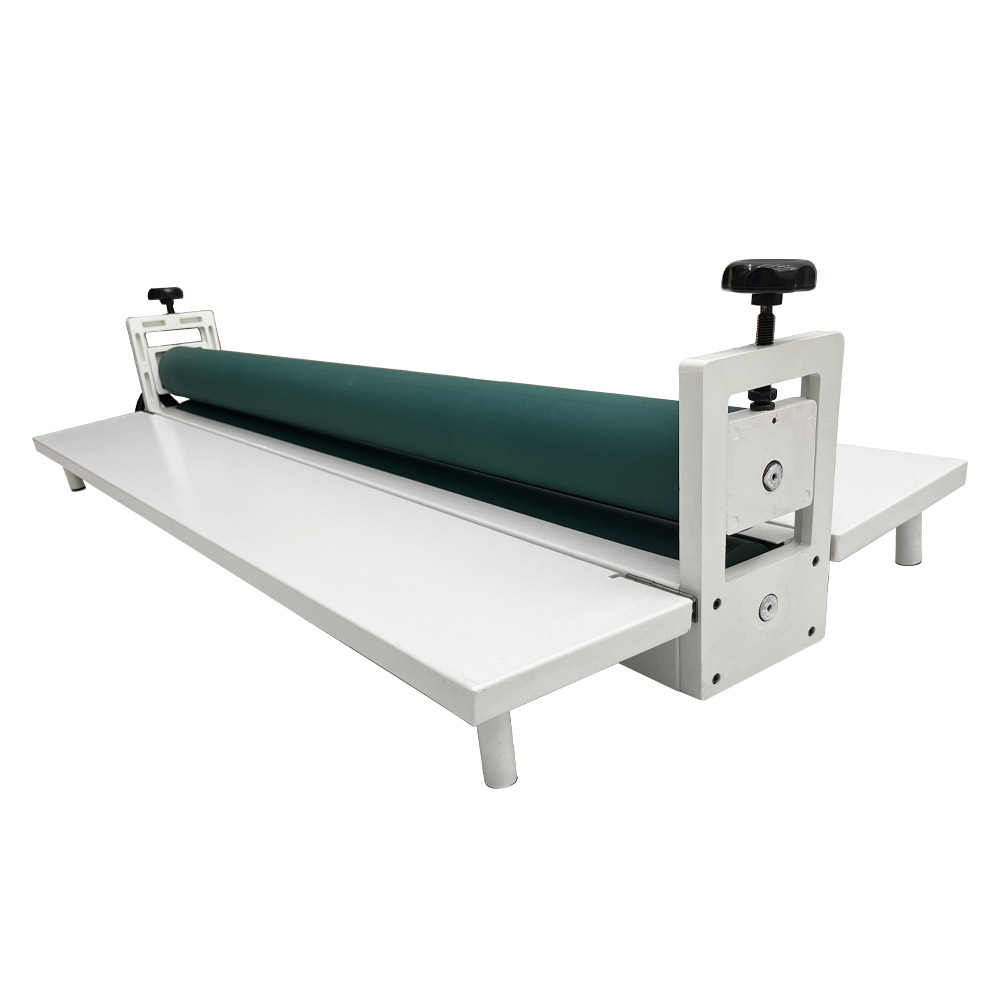 Techtongda 51in Manual Cold Roll Laminator Machine Cold Mounting Machine with Foldable Working Table