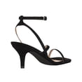 thumbnail image 3 of Womens Ankle Strap Sandal Heels Low Kitten Heel Square Toe Strappy Heeled Sandals, 3 of 4