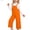 Orange, variant on Girls Performance Overalls Cute Childrens Suspenders Pants For Year Dance Choir And Costume Size 8-9 Years