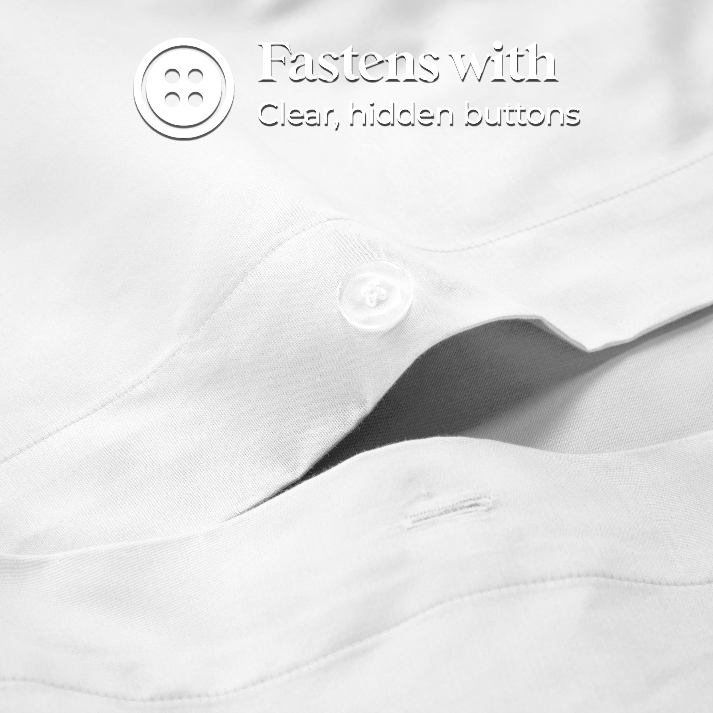 Superior Egyptian Cotton Duvet Cover Set, Full/ Queen, White