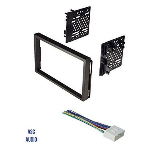 ASC Double Din Car Stereo Install Dash Kit and Wire Harness for 04-06 Chevrolet Aveo; Daewoo: 99-02 Lanos, 99-02 Leganza, 99-02 Nubira; Suzuki: 04-08 Forenza, 05-08 Reno, 04-07 Verona