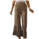 thumbnail image 1 of Pantalones Anchos Plisados de Cintura Alta Sueltos Informales de Verano Para Mujer A La Moda Odeerbi ODB-6, 1 of 9