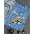 thumbnail image 3 of Image Conscious Giraffe Riding A Shark T-Shirt Women -Jay Fleck Designs, Female 5X-Large, 3 of 4