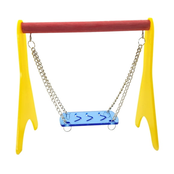 Acrylic Swing Chicken Toy With Hanging Chain Baby Chick Cage Stand Holder Bird Swing Outdoor Bird Swing For Bird Swing Toys Bird Swing Toys for Dogs Durable for Big Dogs