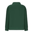 thumbnail image 4 of Womens Oversized V Neck Sweater Long Sleeve Cable Knit Tops Casual Loose Solid Color Pullover Sweatshirts (Green 3XL), 4 of 5