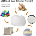 thumbnail image 4 of Bean Bag Chair Cover(Cover Only No Filler)7ft White, 4 of 5