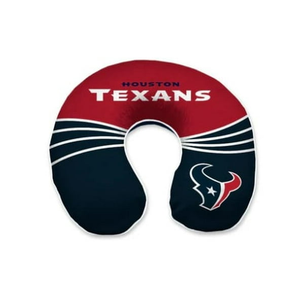 PGS NFL Houston Texans Travel Head & Neck Relaxation Pillow Snap Close