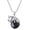 Blue sandstone, variant on Women's Natural Gemstone Cat Necklace 925 Sterling Silver Cute Kitten Pendant with Genuine Turquoise/Rose Quartz/Ametrine/Larimar/Labradorite/Moss Agate/Blue Sandstone Jewelry Gift