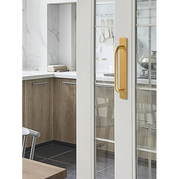 Ahlsen Poignée De Porte De Balcon Extérieure, 2 Poignées De Porte De Terrasse, Convient Pour La Maison, Les Tiroirs De Bureau, Les Portes D'armoire, Etc. Avec Vis (blanc