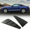 thumbnail image 3 of PIT66 Side Window Louvers Board Fit for 2005-2014 Ford Mustang(NOT fit Convertible Models) ABS Plastic Black Side Window Louver Air Vent Scoop Shades Cover Blinds, 3 of 9