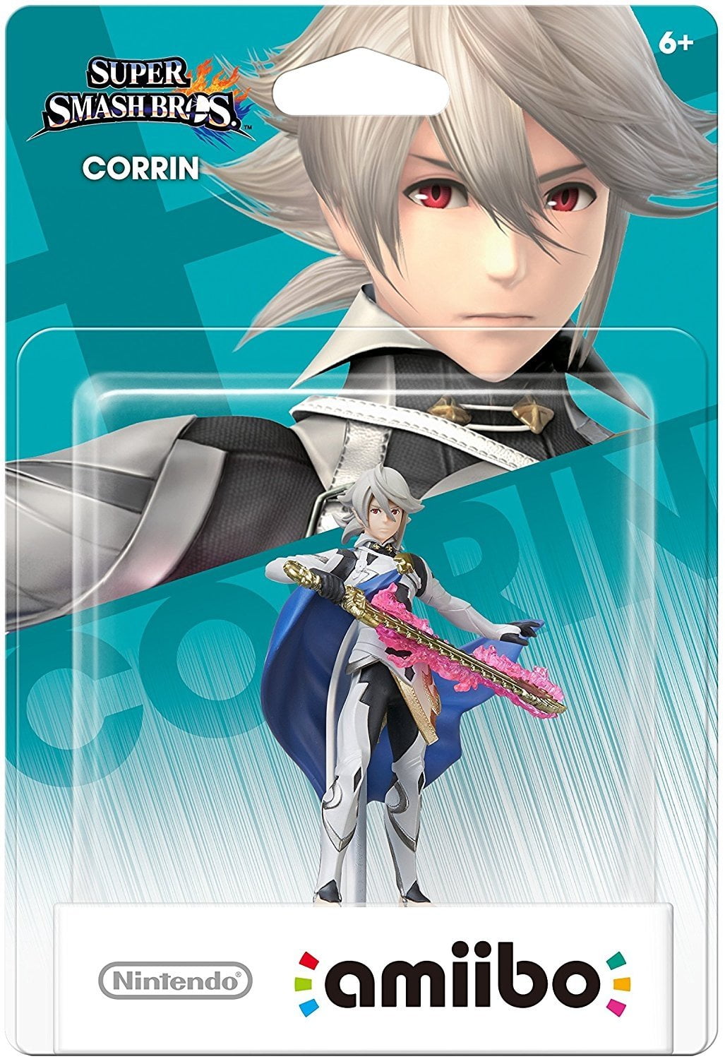 Nintendo Amiibo Corrin Mini Figure Collectible Action Figures, White, 0.12 oz
