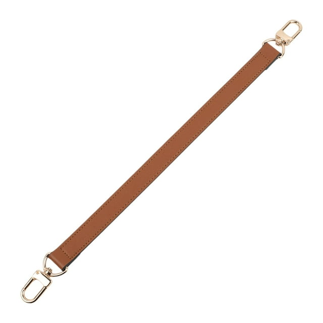 Women Short Bag Strap Handle Replace Wallet Lobster Clasp Shoulder Bag Strap for Brown