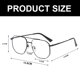 thumbnail image 3 of Gafas de bloqueo de luz azul, moda, doble haz, antifatiga ocular, anti-ultravioleta, ordenador/juego/TV, 3 of 7