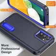 thumbnail image 4 of for Samsung Galaxy A13 5G Case, Samsung A13 5G Phone Case with Built in Kickstand, Shockproof/Dustproof/Drop Proof Military Grade Protective Cover for Galaxy A13 5G,Blue/Royal Blue, 4 of 14