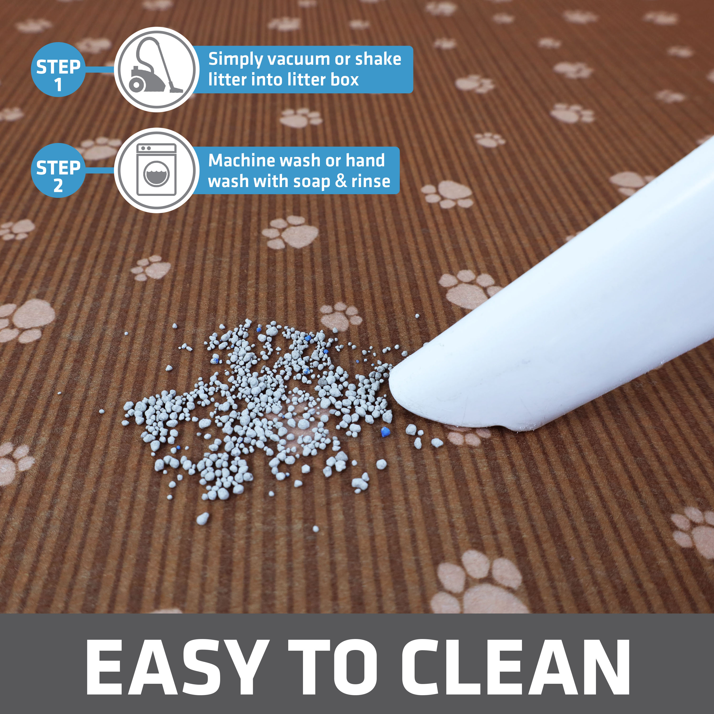 Drymate Cat Litter Mat Extra Large Tan Paw photo 5
