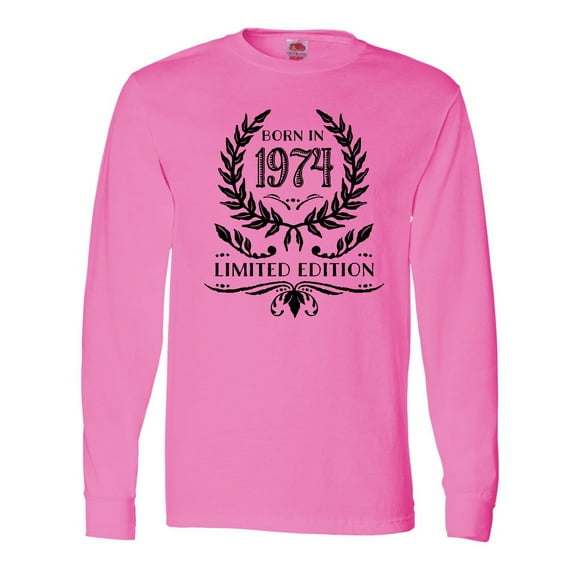Inktastic Born in 1974 Limited Edition Long Sleeve T-Shirt