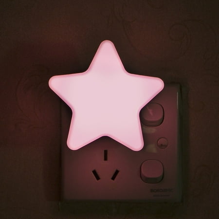 

Kids Cute Star Face Shape Lamp Room Light Corridor Decor Small Night Light