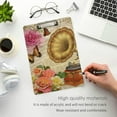 thumbnail image 5 of FMSHPON Vintage Rose Gramophone Clipboard Hardboard Wood Nursing Clip Board and Pull for Standard A4 Letter 13x9 inches, 5 of 7
