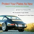 thumbnail image 5 of 2Pack Transparent License Plate Cover and Frames,Clear Front and Rear License Plate Holder,Unbreakable Car Licence Plate Frame Protector fits Any US Plates with Screws & Caps (Black Frame), 5 of 5