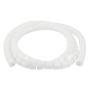 Flexible spirale Tube Cable Wire Wrap Gestion de cordon 1,5 m Blanc
