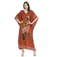thumbnail image 2 of Gypsie Blu Women's Plus Size Kaftans Casual Long Maxi Dress for Ladies Summer Loose Kimono Caftans Sleepwear Online, 2 of 7