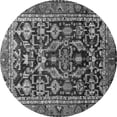thumbnail image 1 of Ahgly Company Indoor Round Persian Gray Traditional Area Rugs, 5' Round, 1 of 1