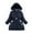 Navy, variant on Baby Boys Winter Coat,Baby Boys Puffer Coat Mid-length Hooded Jacket Zipper Windproof Jacket Outwear For Kids Boys Winter Jacket
