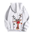 thumbnail image 3 of Christmas Hoodies for Women 2025 Long Sleeve Zip Up Graphic Hooded Sweatshirt with Pockets Holiday Jacket Coat, 3 of 7