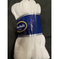 thumbnail image 2 of 3 Pair White Dia-Medic Crew Diabetic Socks Size 9-11 Non Binding Smooth Toe Seam, 2 of 5