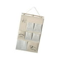 thumbnail image 4 of Wall Closet Hanging Bag Wall Hanging Storage Bag Organizer Multifunction Shelves Large Over The Door Storage Pouch for Living Room, Office Beige, 4 of 8