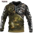 thumbnail image 3 of Sudadera con capucha de moda para hombre, sudadera con estampado 3D de pesca de carpa, sudadera Harajuku, sudadera informal unisex, sudadera con capucha para hombre, 3 of 5